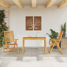 Wood Patio Dining Sets vidaXL 110 Garden Patio Dining Set