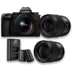 Panasonic Cámaras Sin Espejo Panasonic Sold by: Focus Camera, Lumix S5II 24.2MP Full Frame Mirrorless Camera with 20-60mm Lens and 50mm Lens Bundle