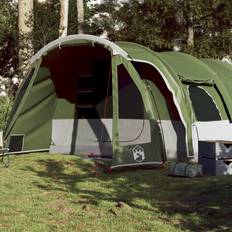 VidaXL Camping & Outdoor vidaXL Tunnel-Familienzelt 8 Personen Grün Wasserdicht