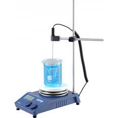 VEVOR Magnetic Stirrer Hot Plate, Max 644 F/340 C, 0-1500 RPM Hot Plate with Magnetic Stirrer, 20L Hot Plate Stirrer with LED Screen, Support Stand an