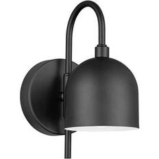 Timer Wall Lamps Prominence Home Battery-Operated Matte Black Wall Light