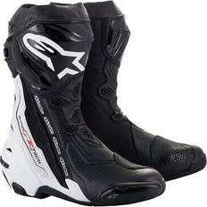 Alpinestars supertech r vented motorradstiefel schwarz/weiß gr: Herren