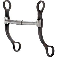 Bits Weaver Antiqued Shank Snaffle W/Copper Inlay