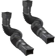 Gutter Amerimax Black Home, Flexible Downspout Extension Gutter Connector Rainwater Drainage