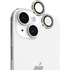 Pricenet kate spade new york Aluminum Ring Lens Protectors for Apple iPhone 15 and 15 Plus Set in Stone Gold