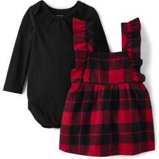 The Children's Place Black Other Sets The Children's Place Baby Girls' and Newborn Holiday Dress, Buffalo 0-3 Months