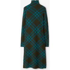 Burberry Klänningar Burberry Nylon Rutig Långärmad Klänning Dam -