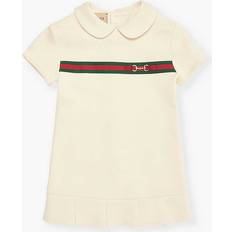 Gucci Girls White/mix Kids Branded Short-sleeved Cotton-jersey Dress Months Years Months WHITE/MIX