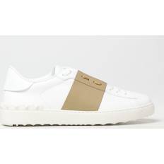 Valentino Garavani Open leather sneakers Yellow Cream