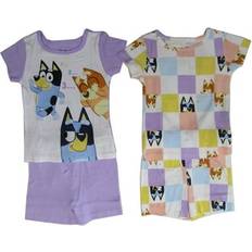 Nightwear Bluey Toddler Girls Short Sets Pajamas, 4-Piece Assorted 4T