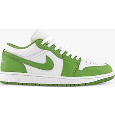 Jordan Mens White Chlorophyll Air Low SE Panelled Leather Low-top Trainers Eur Men WHITE CHLOROPHYLL