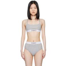 Versace Bras Versace Versace Underwear Gray Scoop Neck Bra 1E130-Grey melanges