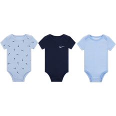 Nike Blue Bodysuits Nike Baby Essentials Baby 0–9M 3-Pack Bodysuits Blue 6-9M