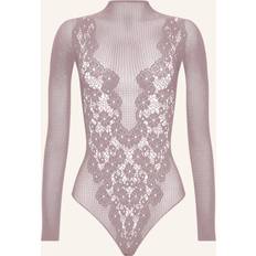 Violet Lingerie sculptante Wolford Body FLOWER LACE STRING LILA