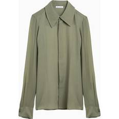 Ami Paris Shirts Ami Paris Olive Green Silk Shirt