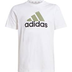 Verde Camisetas Adidas Big Logo Camiseta Manga Corta Niño - Blanco