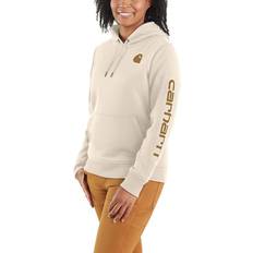 Carhartt Clarksburg Logo Sleeve Sweatshirt Munkjacka Dam - Beige