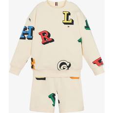 Tommy Hilfiger Boys Other Sets Tommy Hilfiger Boys Ivory Cotton Letters Shorts Set 12-18 month