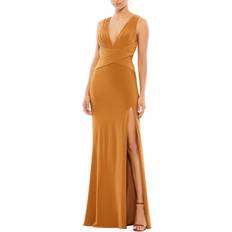 Evening Gowns - Yellow Dresses Mac Duggal Mac Duggal Column Gown