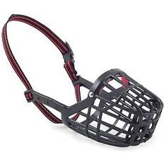 Ancol Red Pre-Moulded Plastic Basket Style Size 6 Dog Muzzle Multi