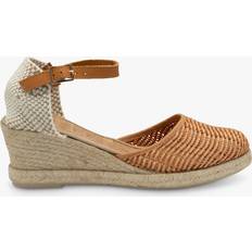 Buckle Espadrilles Ravel Noa Wedge Sandals, Tan