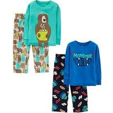 Nightwear Sold by: Avenue Stores LLC, Simple Joys by Carter Boys Toddler 4-Piece Pajama Set