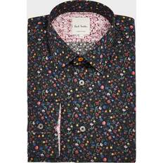 Shirts Paul Smith Men's Cotton Floral Dress Shirt DARK BLUE