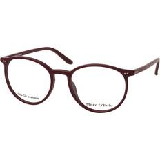 Glasses & Reading Glasses Marc O'Polo Eyewear 503084 53, including lenses, ROUND Glasses, UNISEX Red