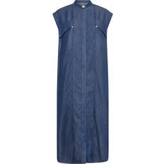 Levete Room Kjoler Levete Room Lrhenri Kvinde Maxi Kjoler Denim hos Magasin L606 Medi Blue Denim