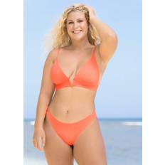 3XL - Women Bikini Tops Maaji Popsicle Orange Parade Long Line Triangle Bikini Top