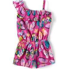 The Children's Place 18-24M Jumpsuits The Children's Place Baby Girls' and Toddler Printed Rompers, Perfectly Pink