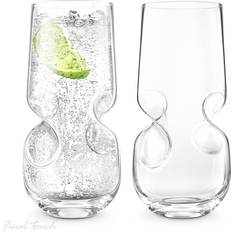 Original Final Touch Bubbles Seltzer Drinking Glass 50cl 2pcs