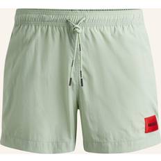 Rood Zwembroeken HUGO Dominica Zwemshort Met Logo - Lindegroen