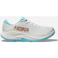 Hoka Women's Rincon Road Running Shoes in Frost/Rose Gold