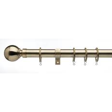 Yellow Curtain Rods Rosalind Wheeler Devontee 2.8cm Bay