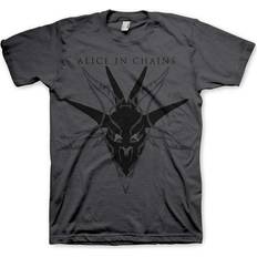 alice Metal T-shirt Men's Unisex In Chains - Black Skull Charcoal