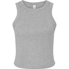 Grey Tank Tops Bella Canvas Micro-Rib Racer Tank Top Grey 4-6