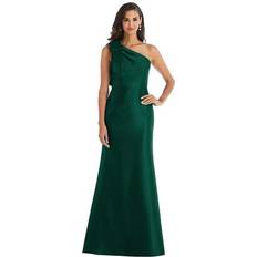 Alfred Sung Bow One-Shoulder Gown