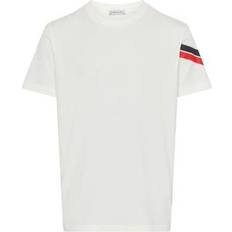 Moncler Herre T-shirts Moncler T-shirt Tricolore - Blanc