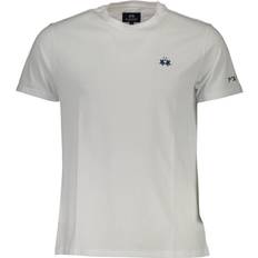 One Size T-shirts La Martina Broderet Tee Bomuld Herre - Hvid