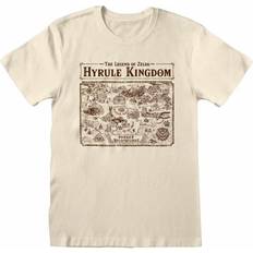 The Legend Of Zelda Unisex Adult Map Hyrule T-Shirt Cream/Brown 42/Regular/18/16