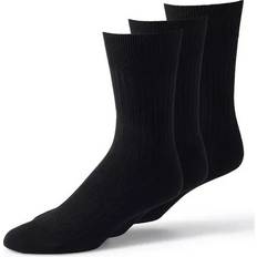 Lands' End Men Socks Lands' End Men's Seamless-Toe Cotton 3-Pack Dress Socks