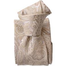 Beige - Men Ties Elizabetta Montecarlo Silk Jacquard Tie For Men