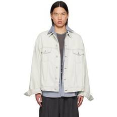 Acne Studios Men Jackets Acne Studios Blue Spread Collar Denim 228 Light blue