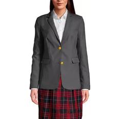 Lands' End Women Blazers Lands' End Women's School Uniform Hopsack 2-Button Blazer Jacket