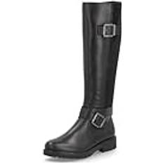 Remonte Dual-Buckle Long Boots - Black