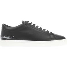 Armani Leather Trainers Black