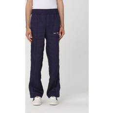 Palm Angels Man Broeken Palm Angels Linen Joggers With Side Stripes - Blauw