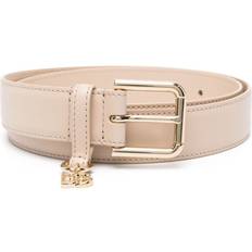 Beige - Women Belts Dolce & Gabbana Dg Charm Belt Woman Belts - Pink Leather