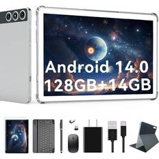 Tablets ZONKO 10inch Android 14 Tablet Cellular Tablet with 128GB ROM+148+6GB WIFI 1TB